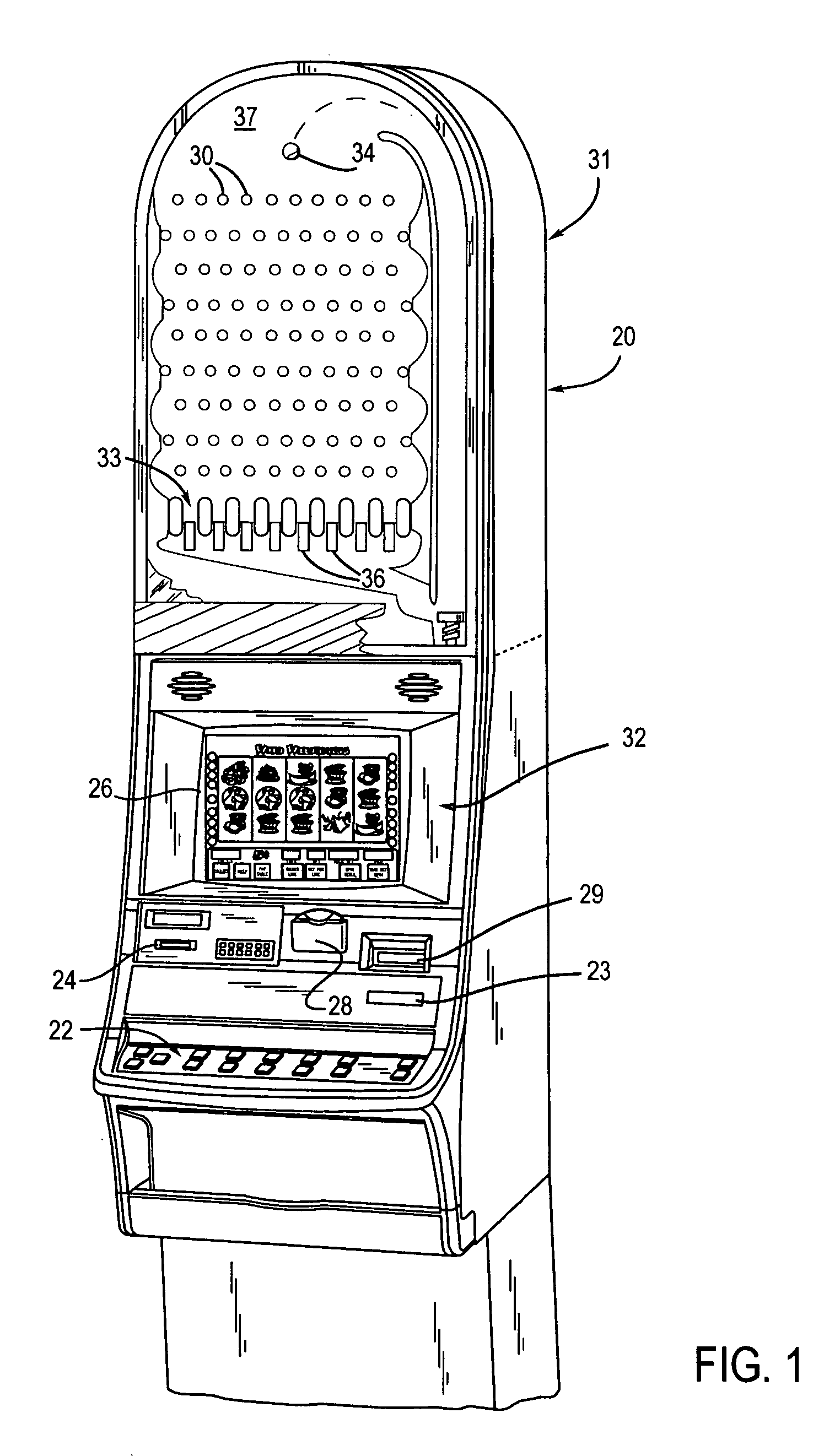 Gaming machine with a feedback control loop to ensure random selections