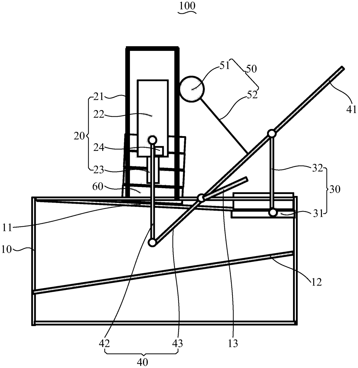 Powerless pile separation device