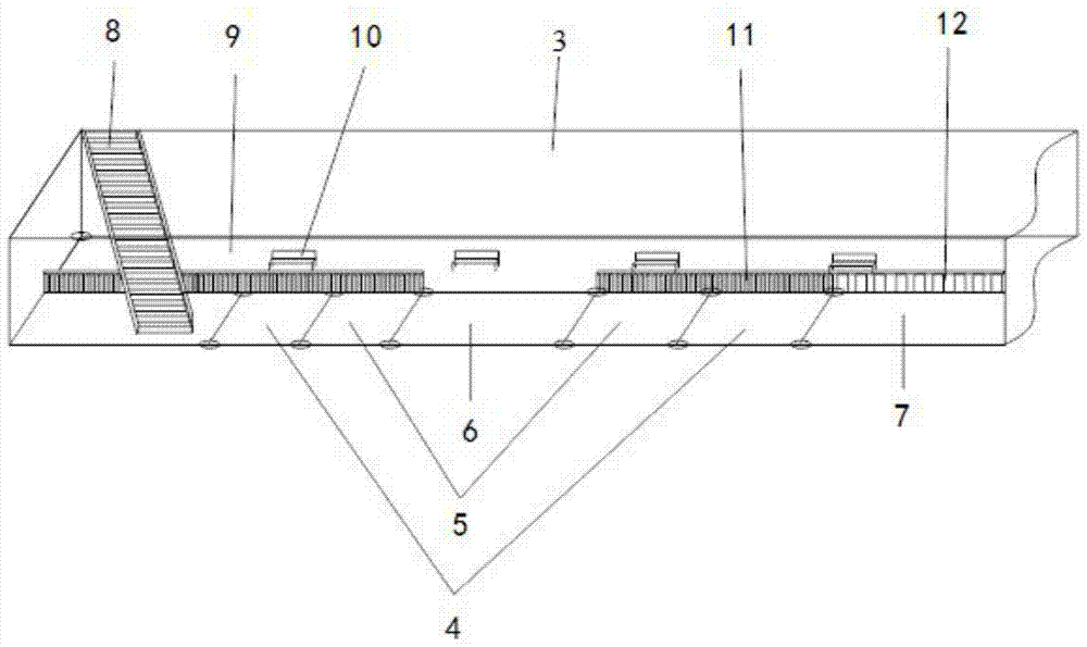 An underground pedestrian passage based on inner and outer ring structures