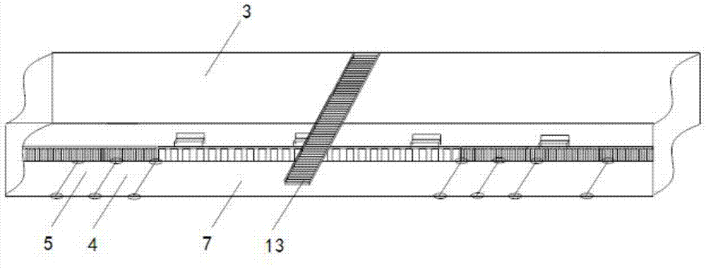 An underground pedestrian passage based on inner and outer ring structures