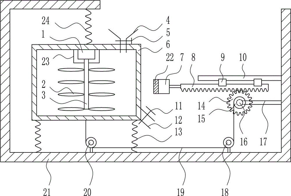 Rare earth raw material high-accuracy uniform mixing device