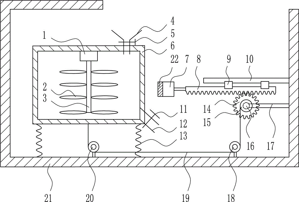 Rare earth raw material high-accuracy uniform mixing device