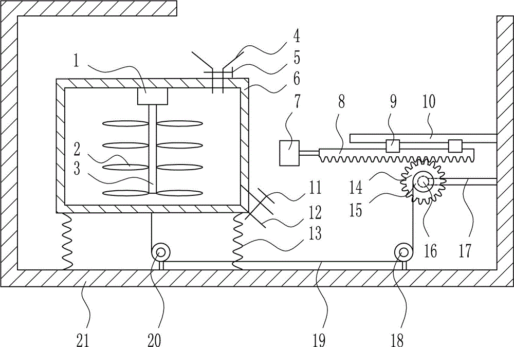 Rare earth raw material high-accuracy uniform mixing device