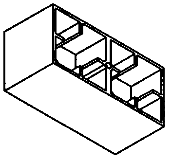 Building block type wood-plastic brick