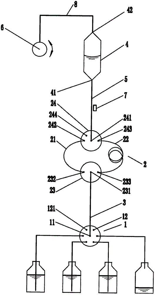 An analytical metering device and a liquid analysis system