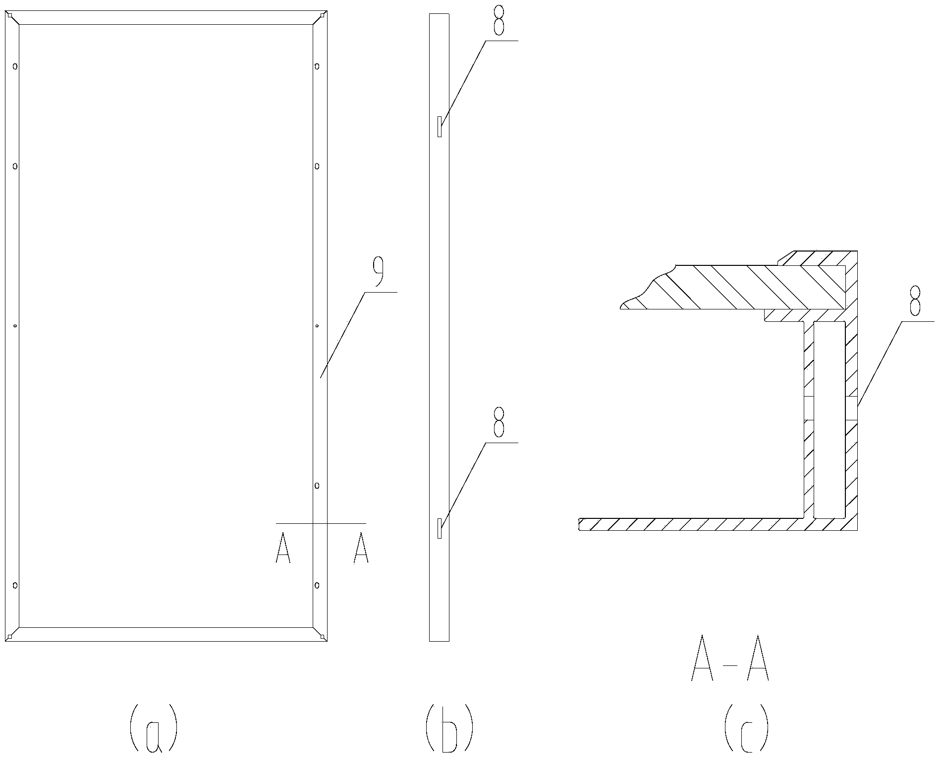 Lateral pressing part for photovoltaic component mounting