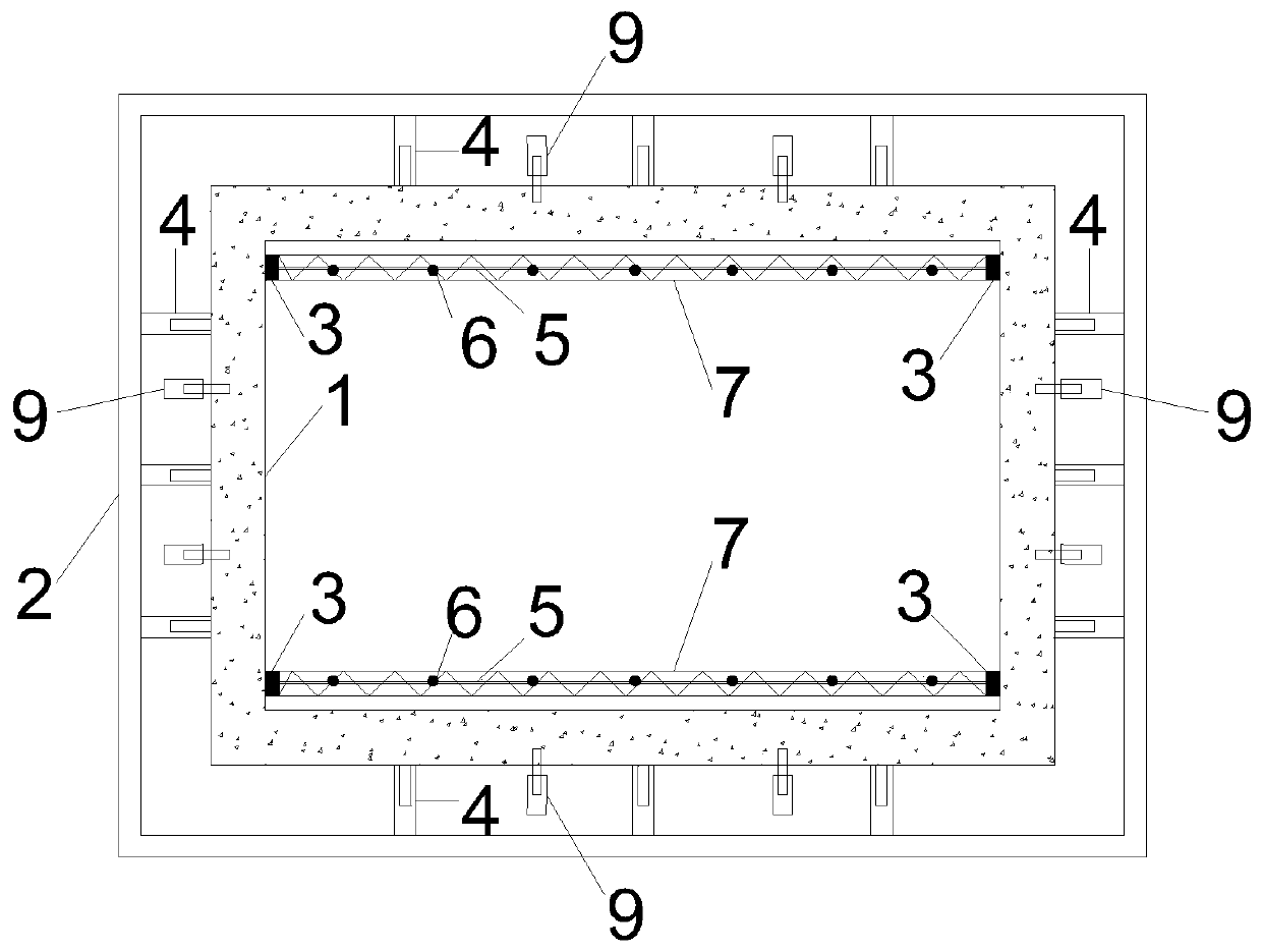 Super high-rise building inhaul cable type flexible steel platform formwork and lifting method