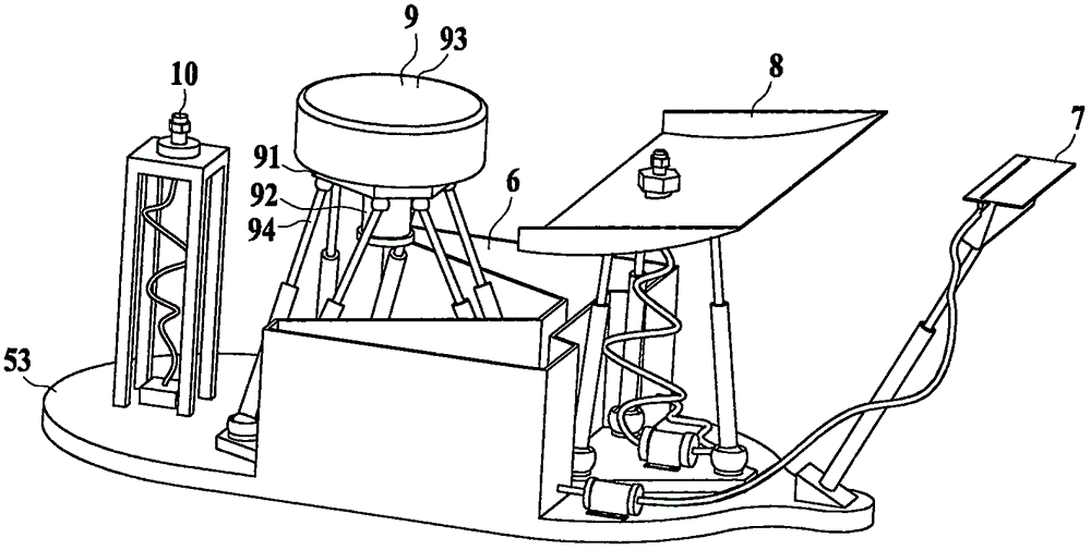 Scissor type upper wall processing robot and electrical system thereof