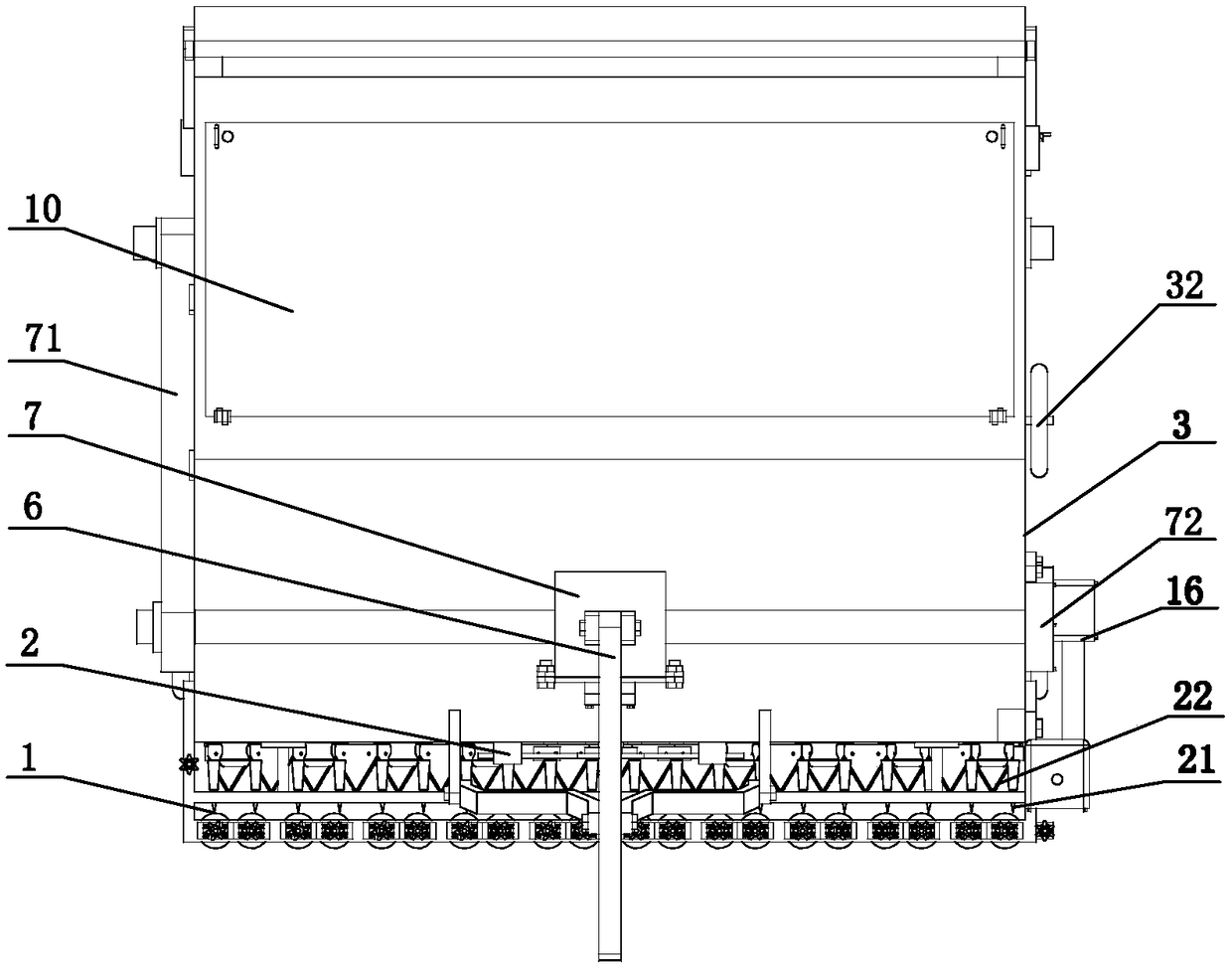 Green manure pulverizing, turning and pressing machine