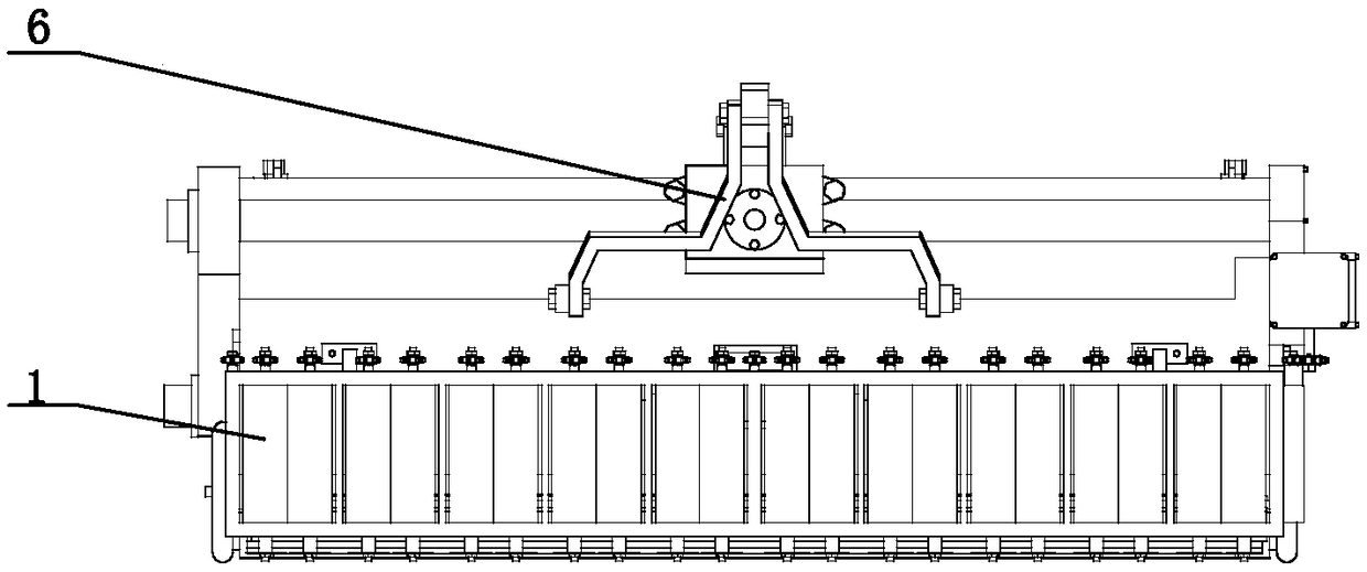 Green manure pulverizing, turning and pressing machine