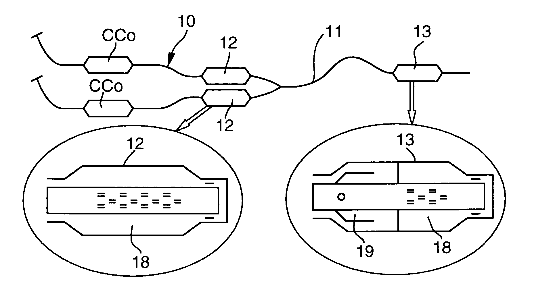 Exhaust system of a turbo-charged engine