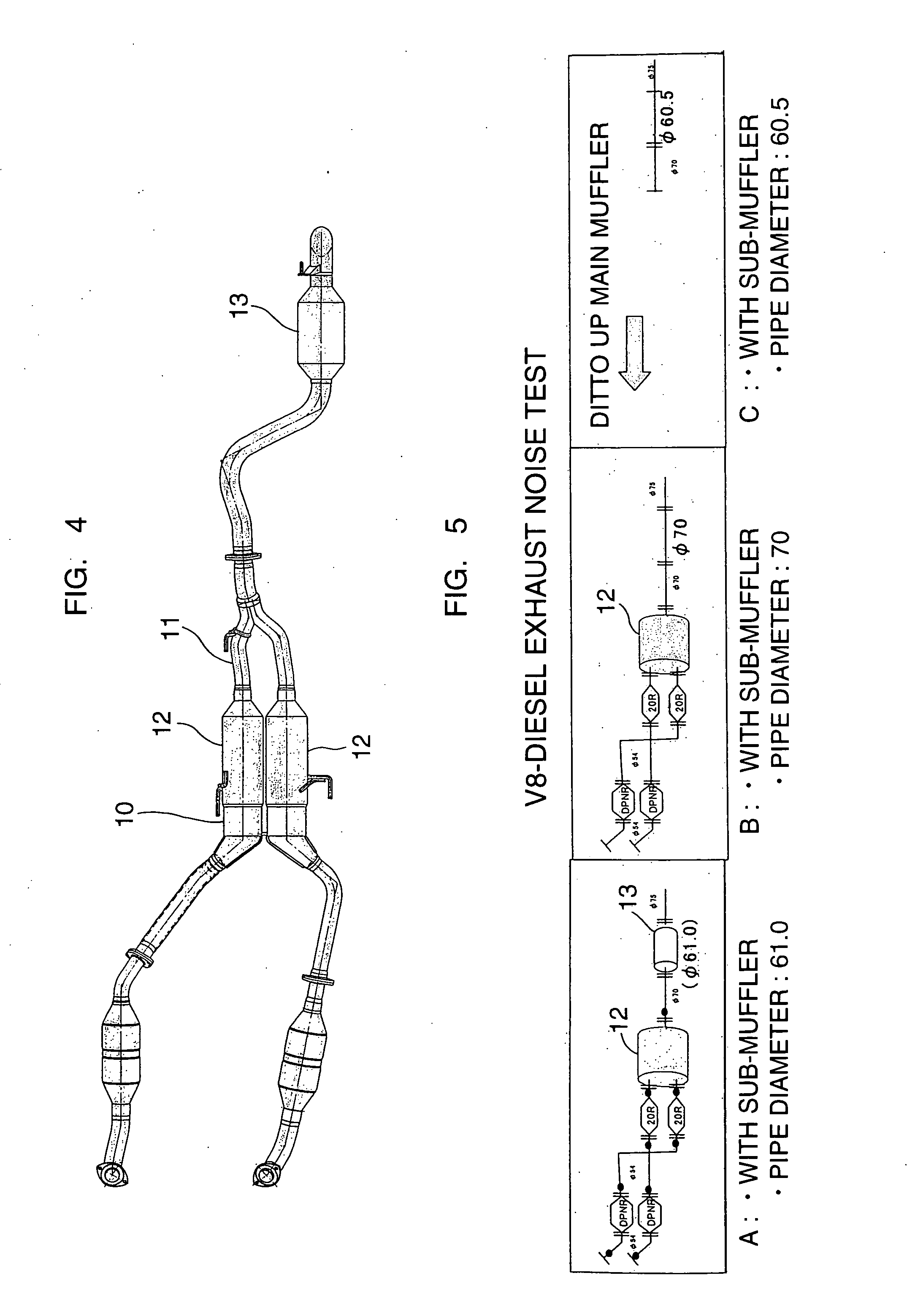 Exhaust system of a turbo-charged engine