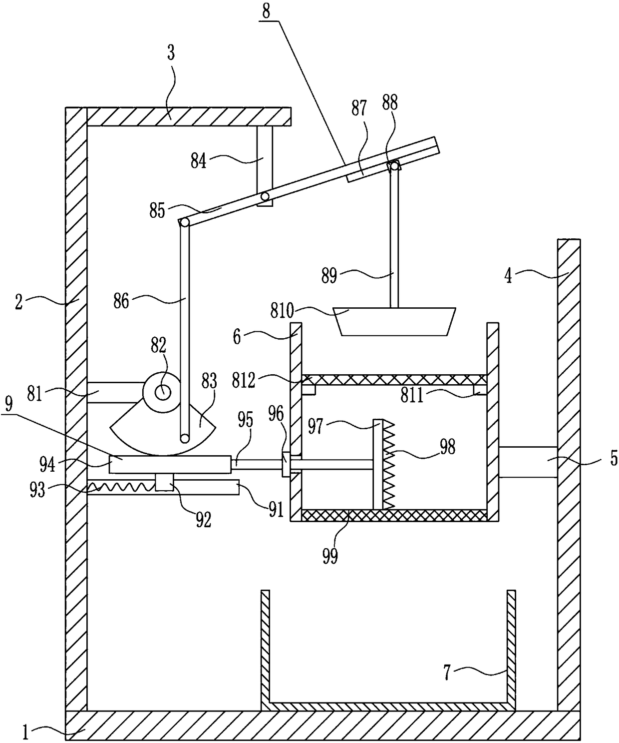 Disposable plastic pipe crushing device for department of cardiology