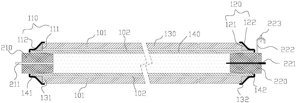 Semi-finished product of bimetal composite pipe and processing method