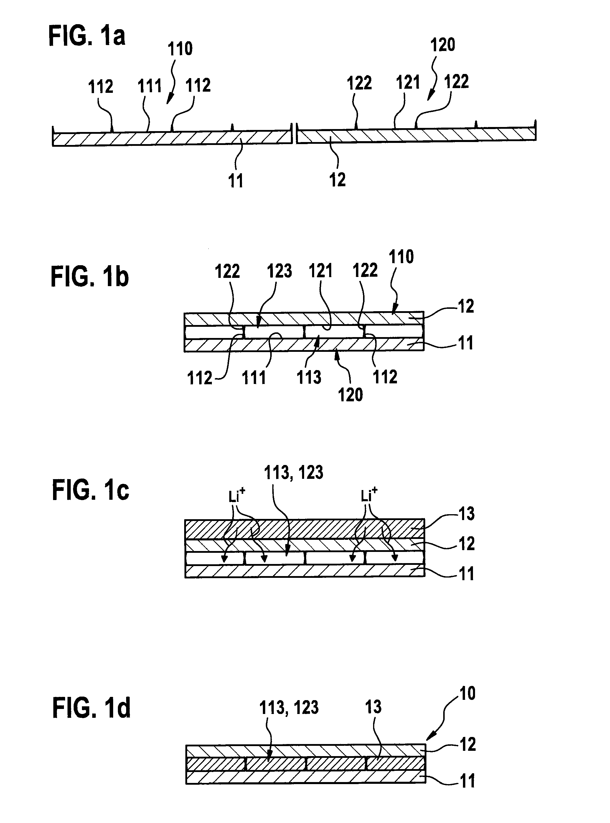 Three-dimensionally structured lithium anode