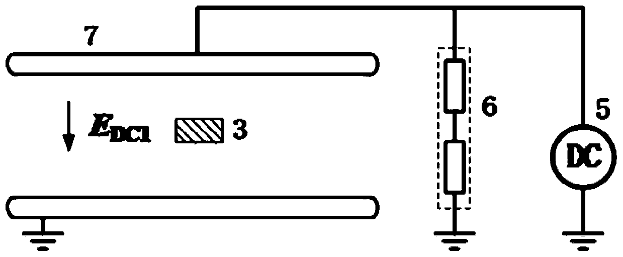 On-site calibration method and transient voltage measurement method of non-contact measuring device for DC field transient voltage in converter station