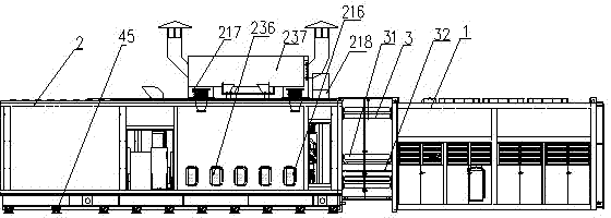 High-power container type diesel generating set