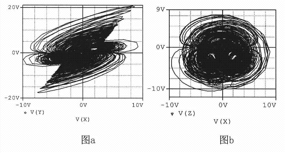 Four-wing chaotic signal source circuit and signal amplitude control method thereof