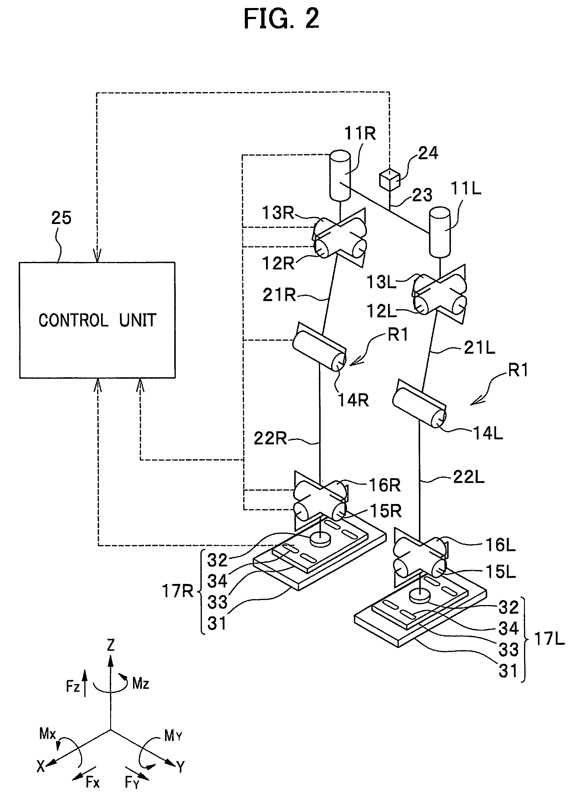 Leg type mobile robot