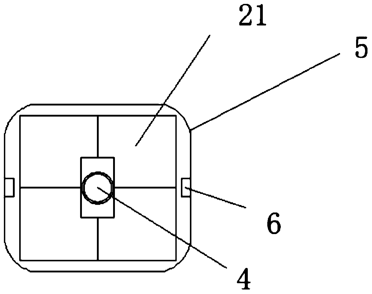 Mold dragging and putting rack convenient to move