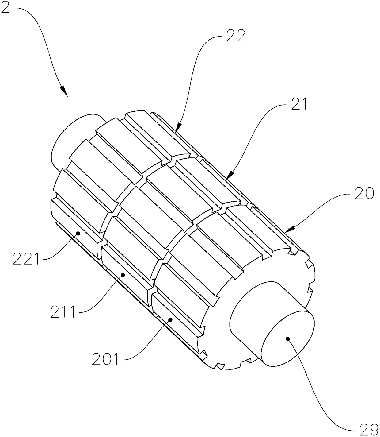 Motor stator, motor, linear motor stator and linear motor