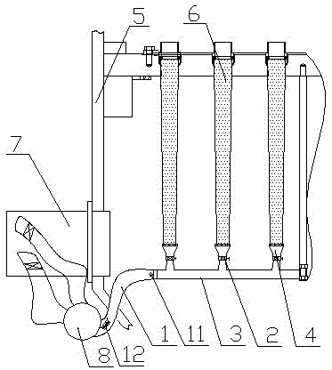 A kind of external jet spray dust cleaning device