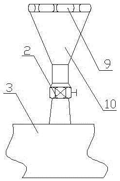 A kind of external jet spray dust cleaning device