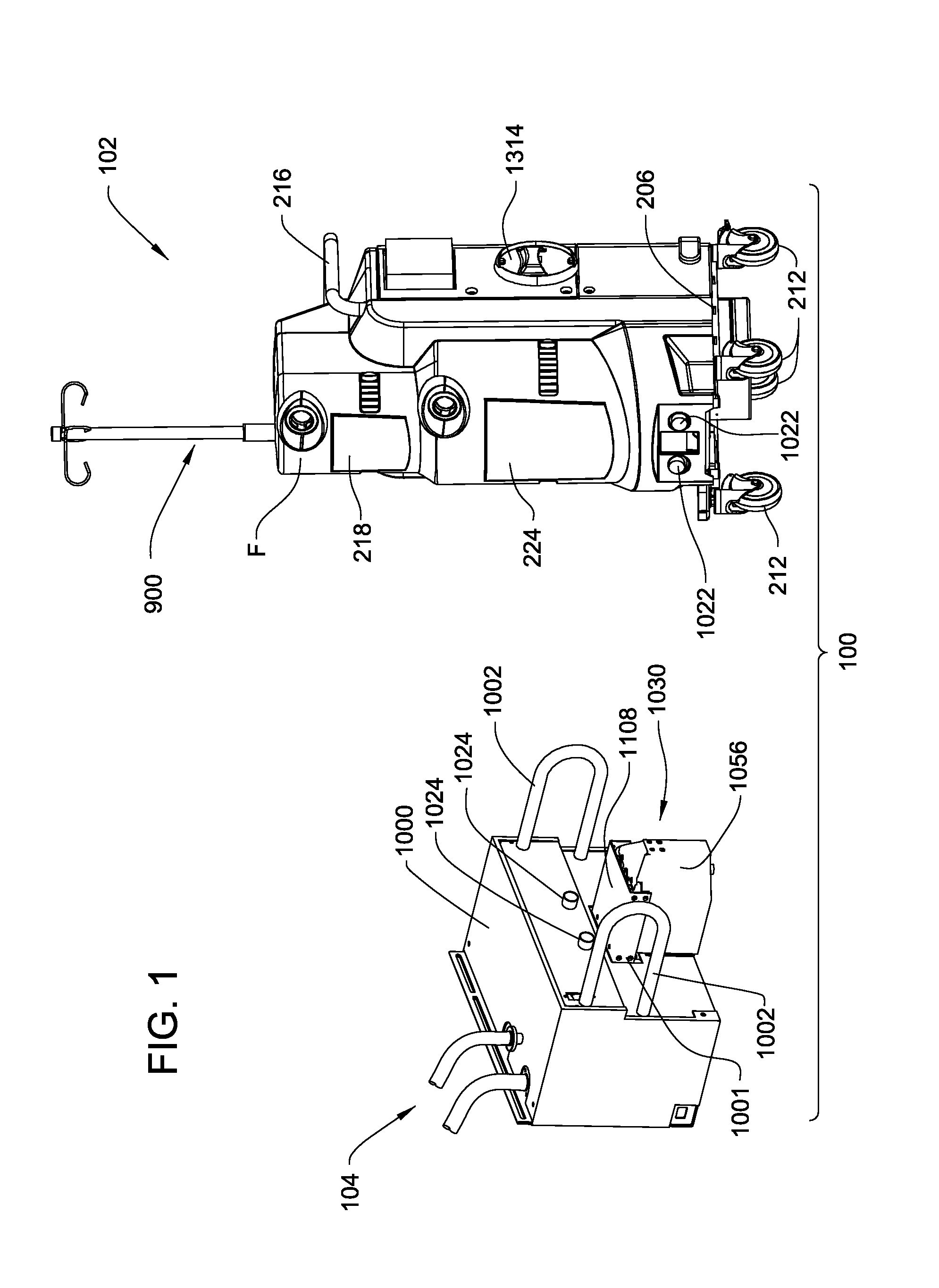 Medical/surgical waste collection unit including waste containers of different storage volumes with inter-container transfer valve and independently controlled vacuum levels