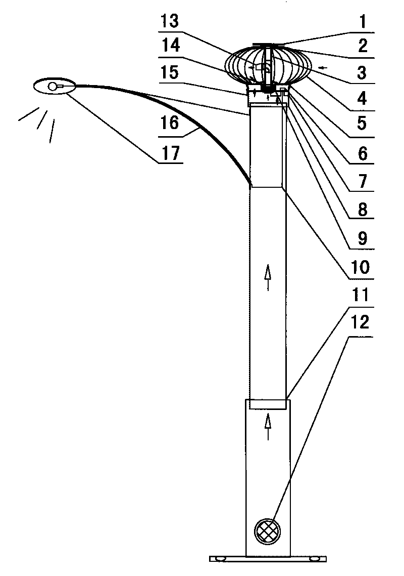 Self-powered environmental-friendly street lamp and square lamp