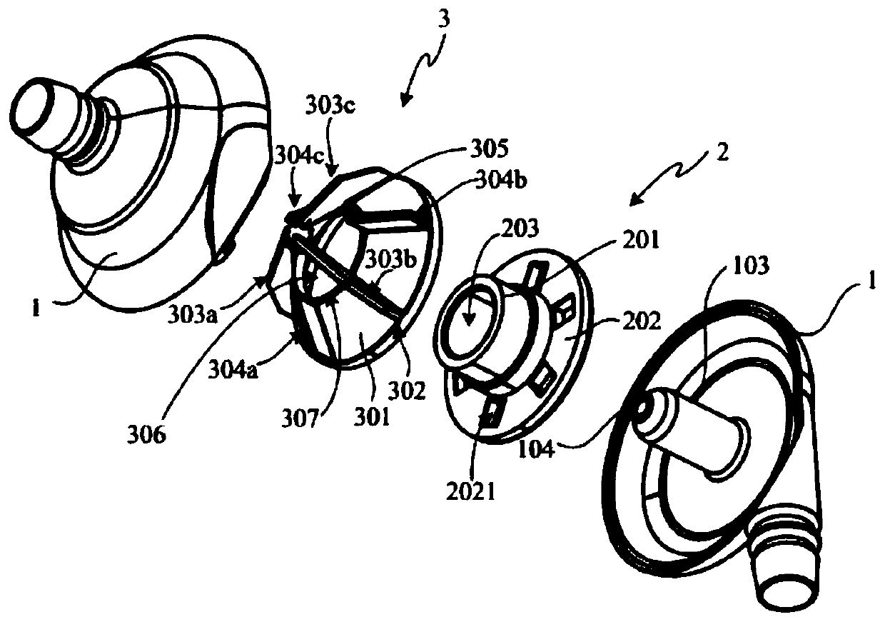 Volute pump head for artificial heart, artificial heart pump and (extracorporeal membrane oxygenation) equipment