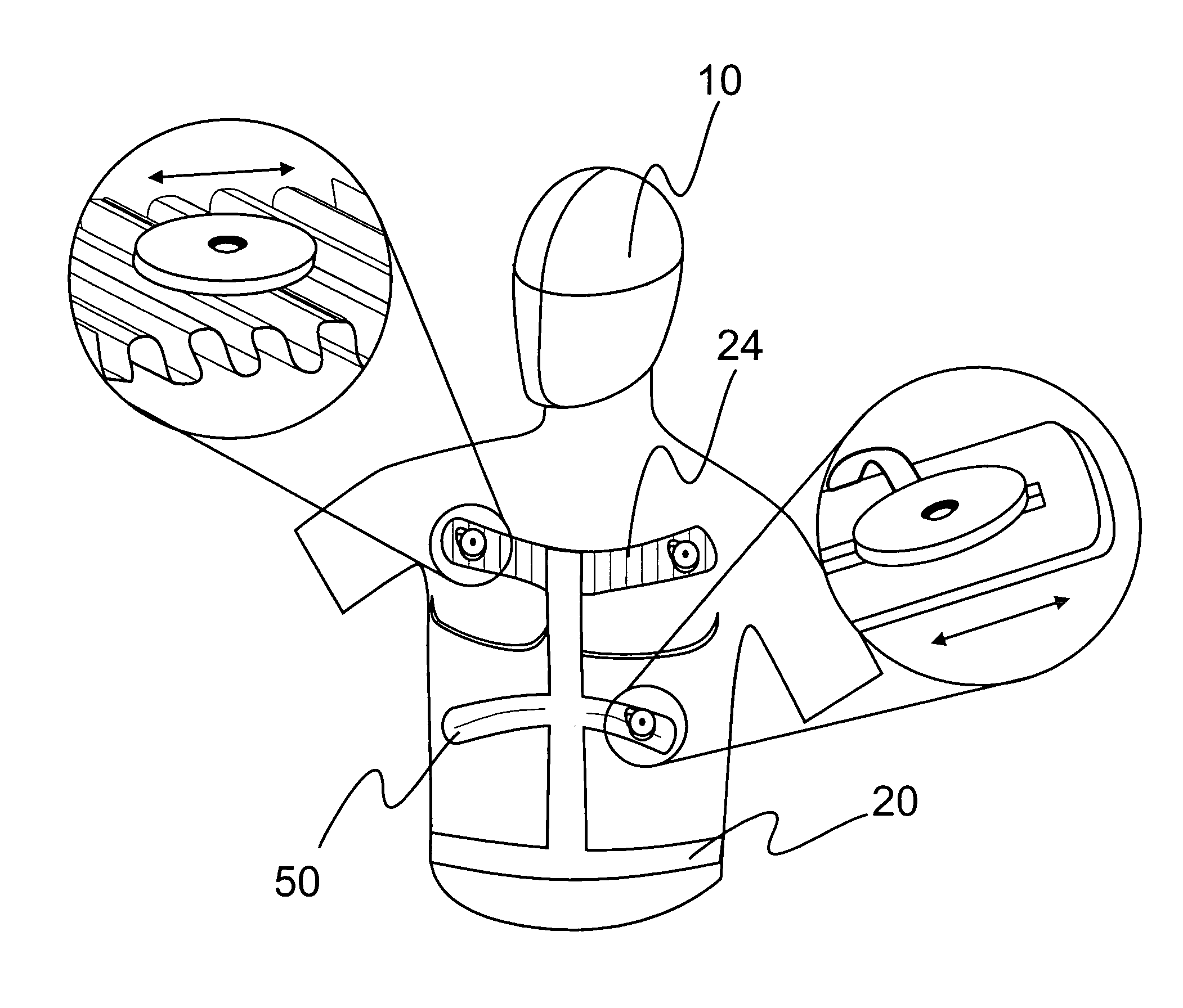 Electrode harness and method of taking biopotential measurements