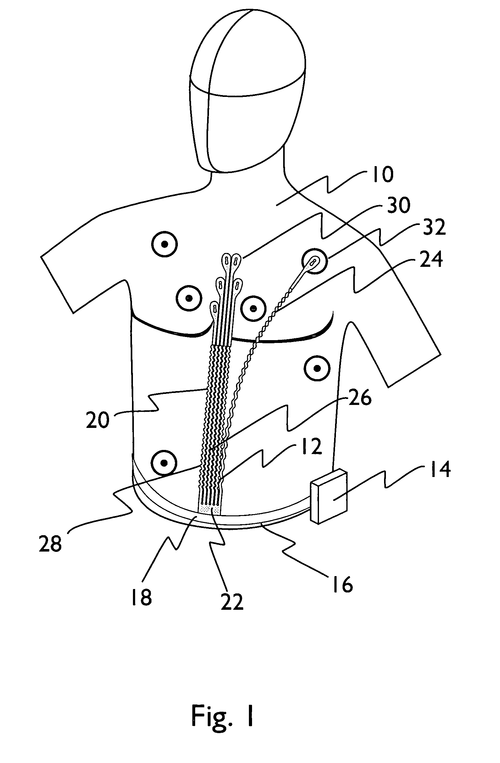 Electrode harness and method of taking biopotential measurements