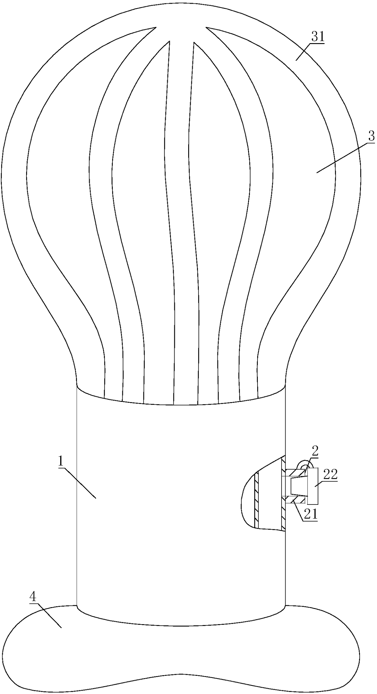 Extrusion-type artificial respiration device capable of being compressed integrally