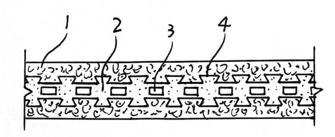 Hollow fireproof heat preservation board