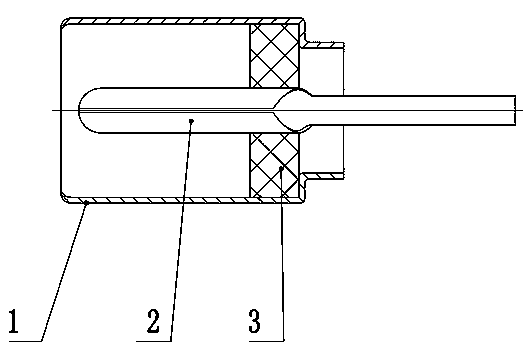 Radio frequency coaxial cable connector and processing and assembling process thereof