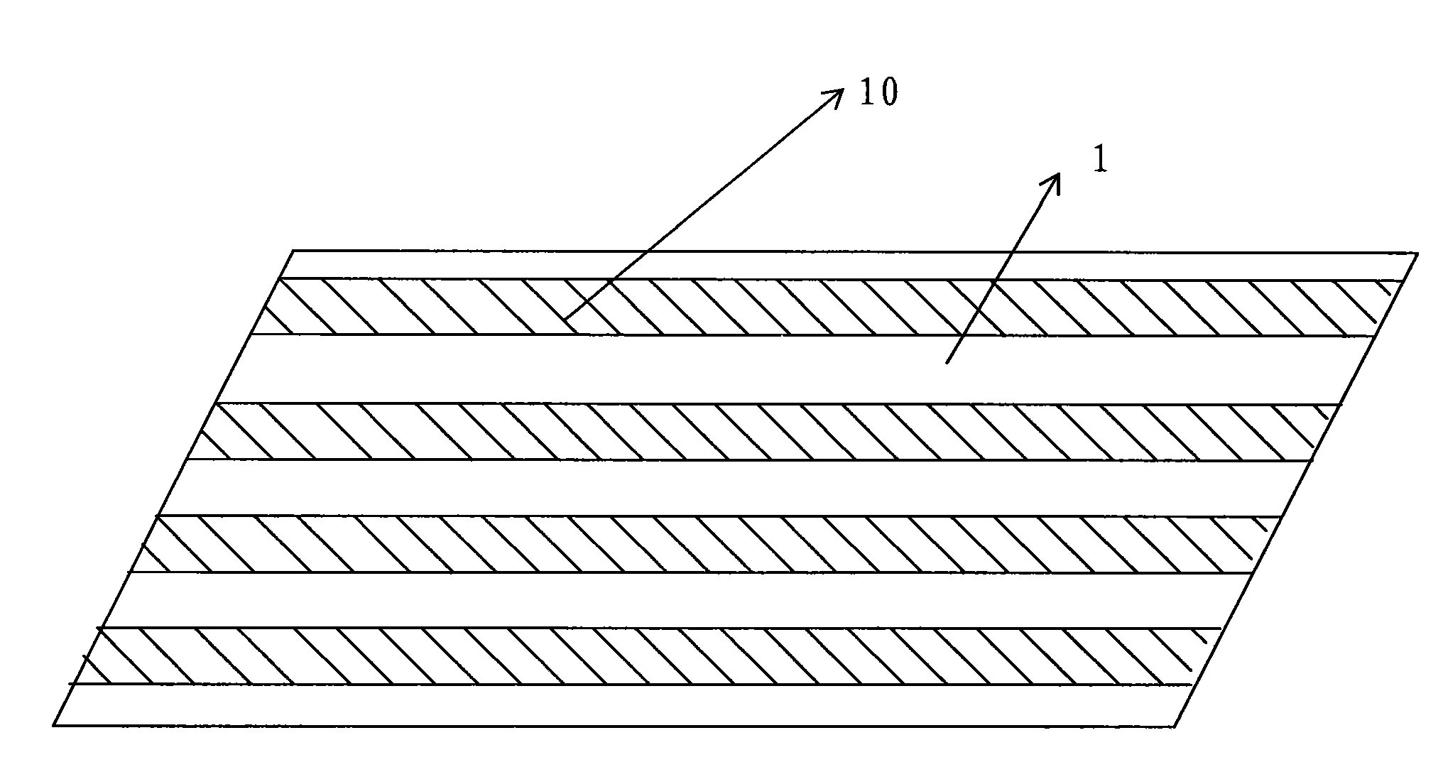 Interval type antibacterial nonwoven material and preparation method thereof