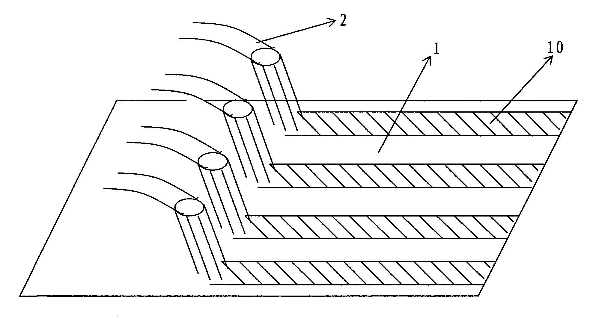 Interval type antibacterial nonwoven material and preparation method thereof