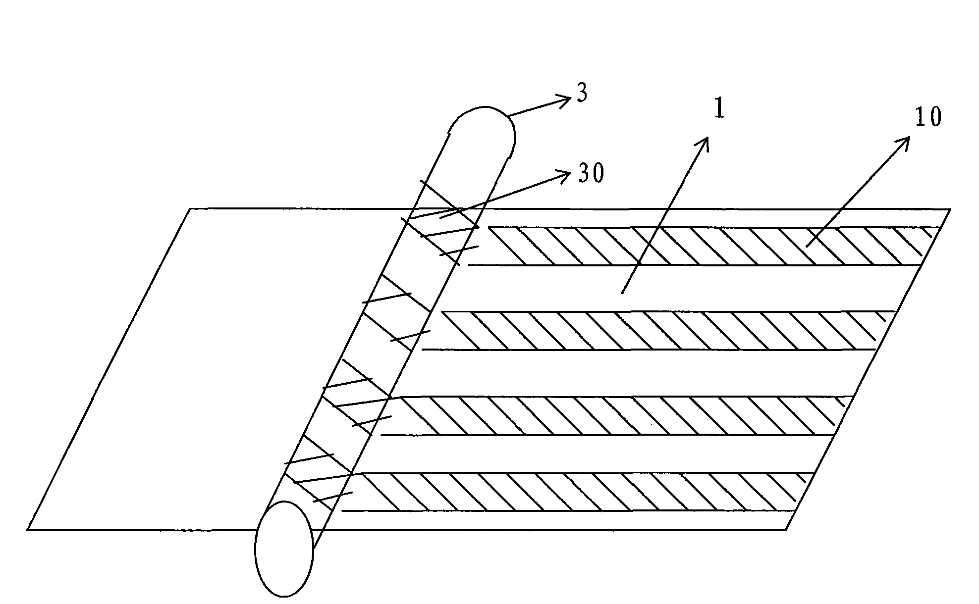 Interval type antibacterial nonwoven material and preparation method thereof