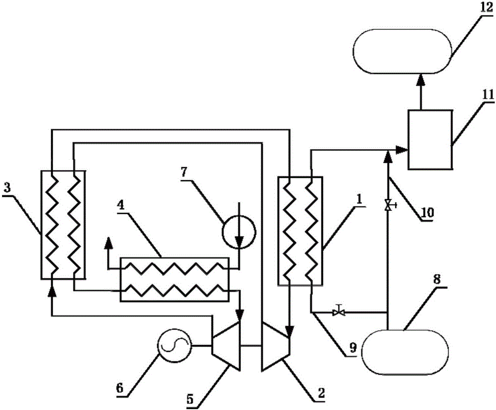 S-CO2 cycle waste-heat utilizing system for EGR cooler of marine low-speed diesel engine