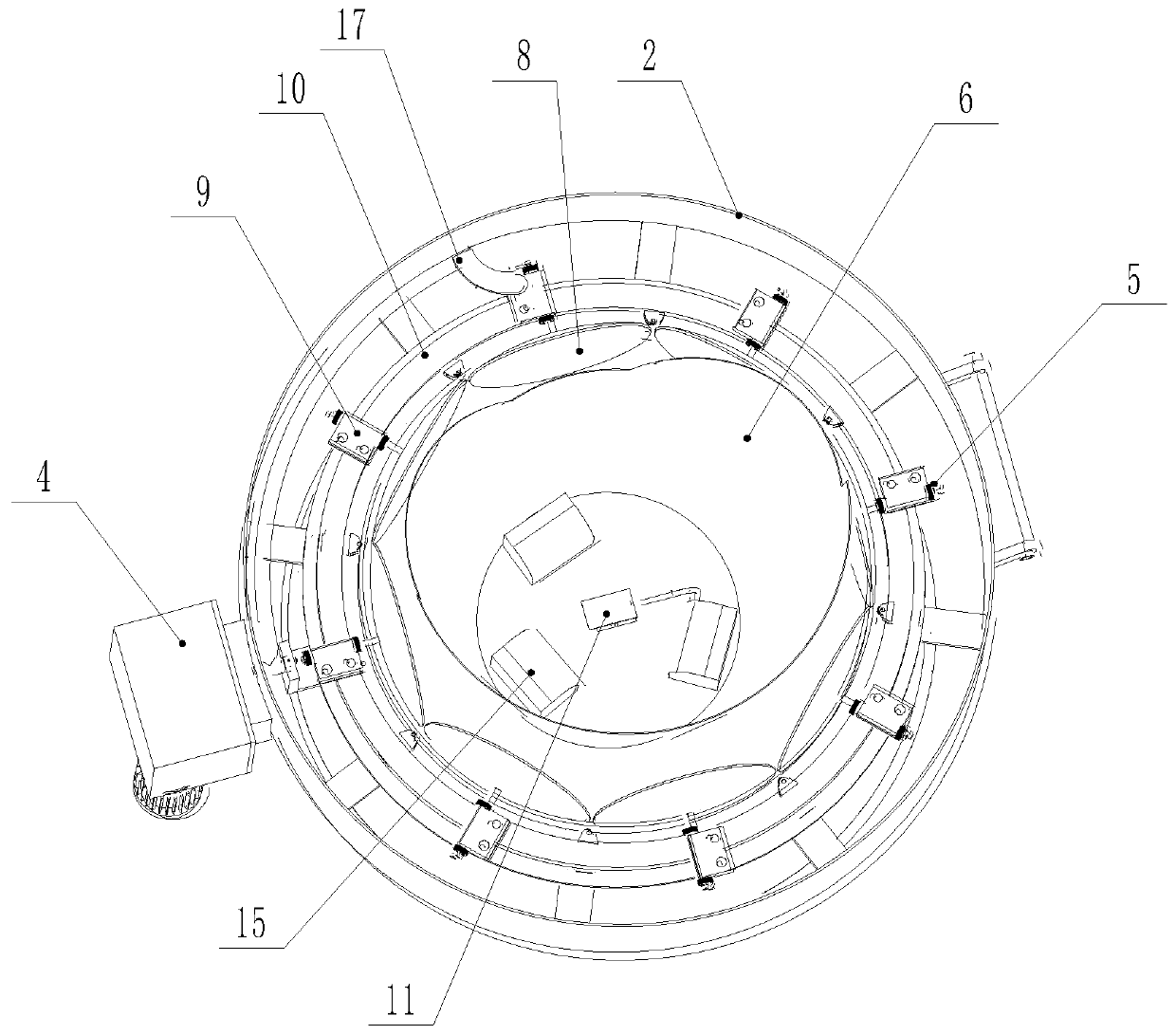 Revolution-type semiconductor evaporation table