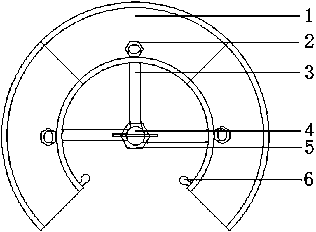 Tunnel engineering monitoring measurement point protecting device and mounting method