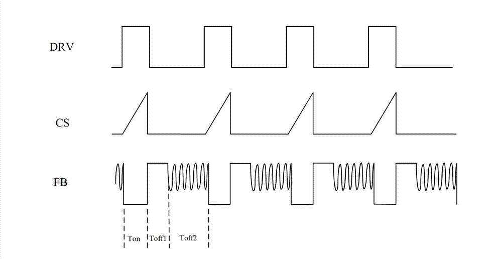 Flyback constant-current driving circuit and flyback constant-current driving control system containing flyback constant-current driving circuit