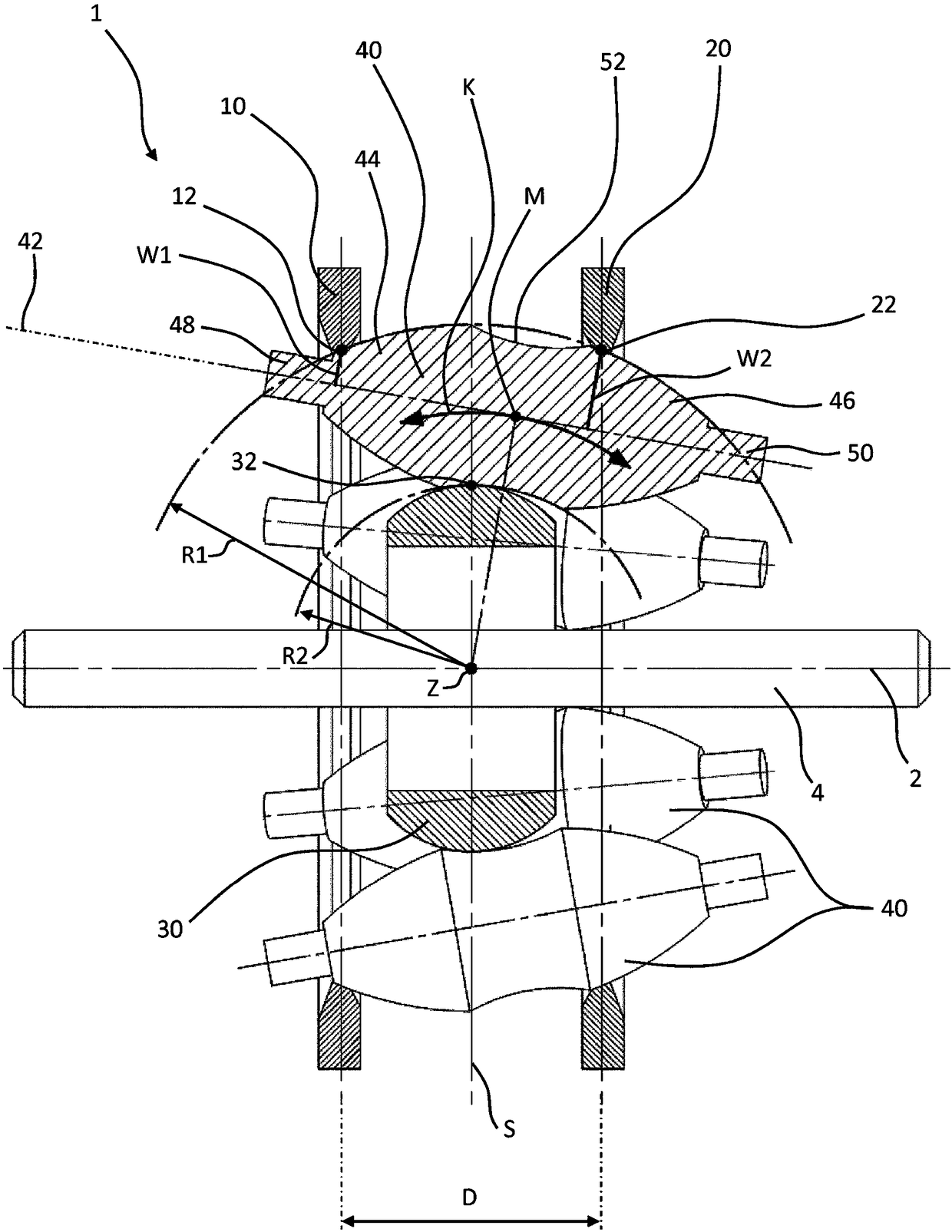 Continuously variable planetary gear mechanism