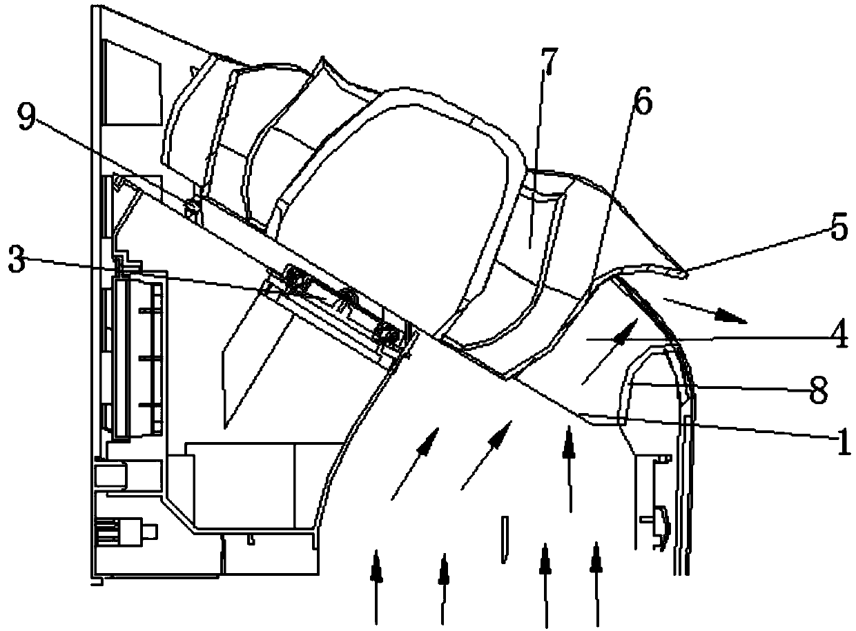 Air outflow structure and air conditioner with air outflow structure