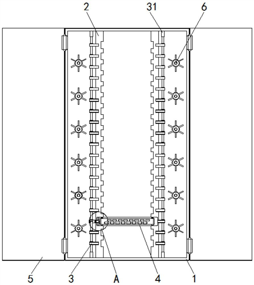 Rack for optical fiber transmission equipment