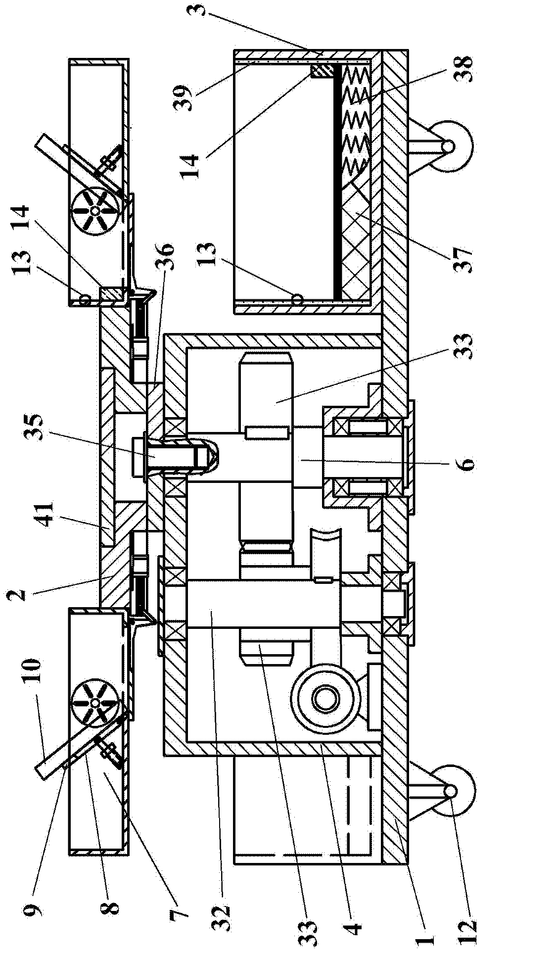 Integral book treating device capable of automatically returning, sorting and sterilizing books