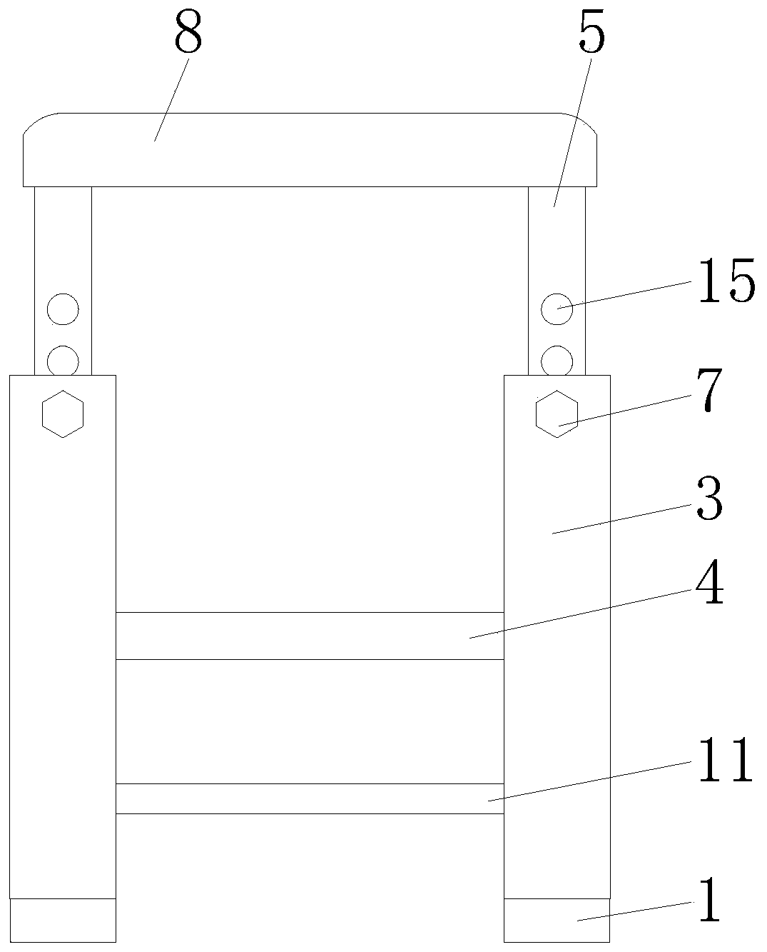 Walking assisted type rehabilitation training instrument