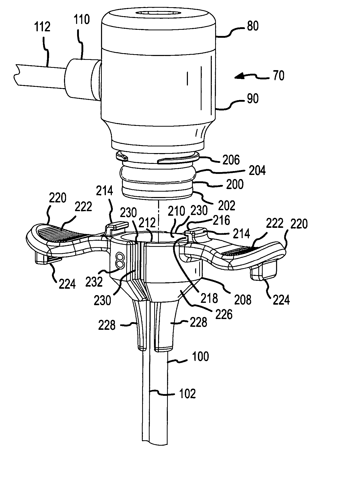 Detachable hemostasis valve and splittable sheath assembly