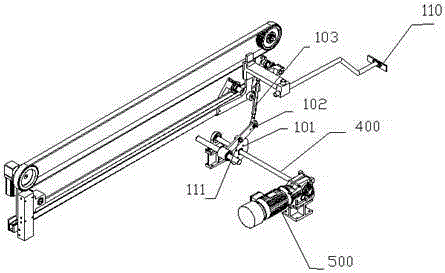 A driving mechanism of a medium-package machine