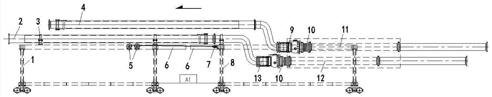 Novel small-diameter slurry shield tube-changing device